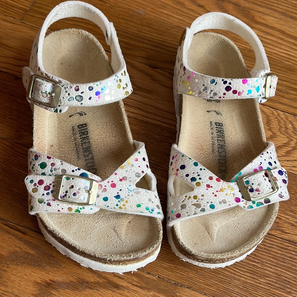 Birkenstock Little Kids Rio Sandals Confetti Girls US size 29 185cm (US 11.5)